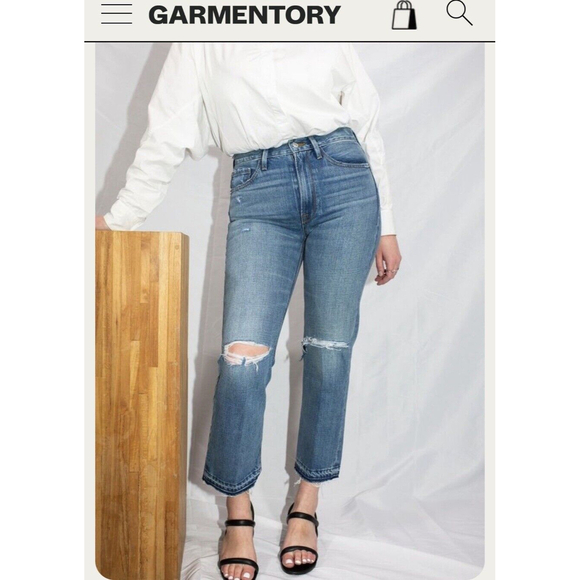 Frame Denim Le Heritage Piper Peralta Rips - Picture 3 of 12